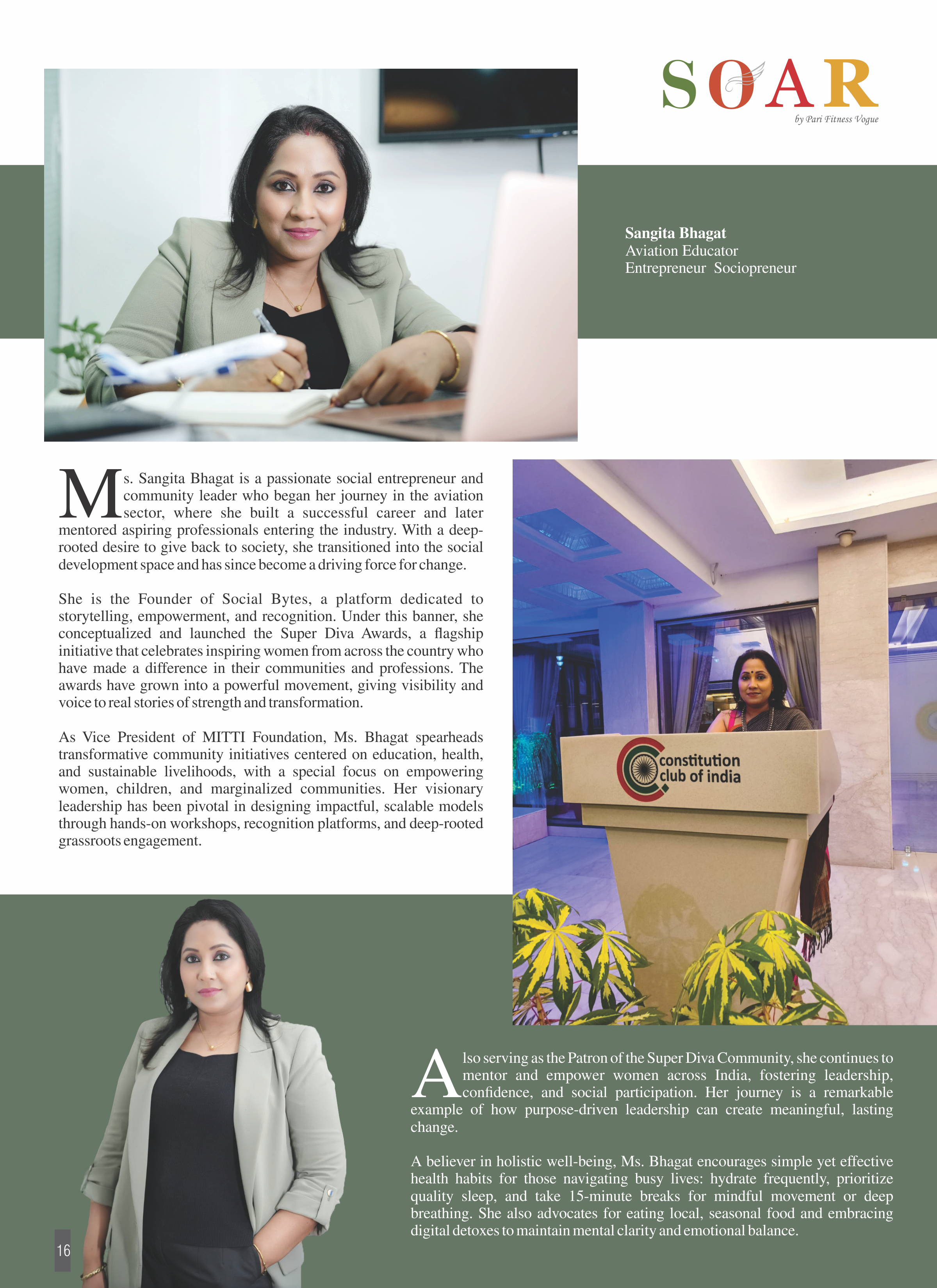 Page 14 - SOAR – Top 25 Leading Women Print Magazine / PDF