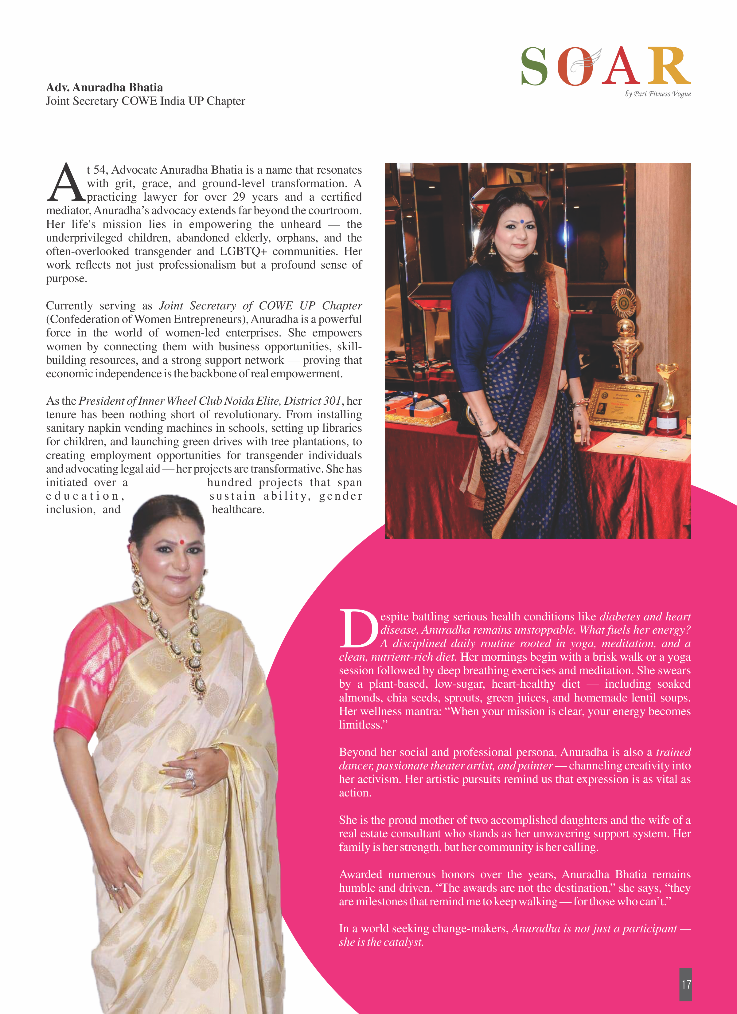 Page 15 - SOAR – Top 25 Leading Women Print Magazine / PDF