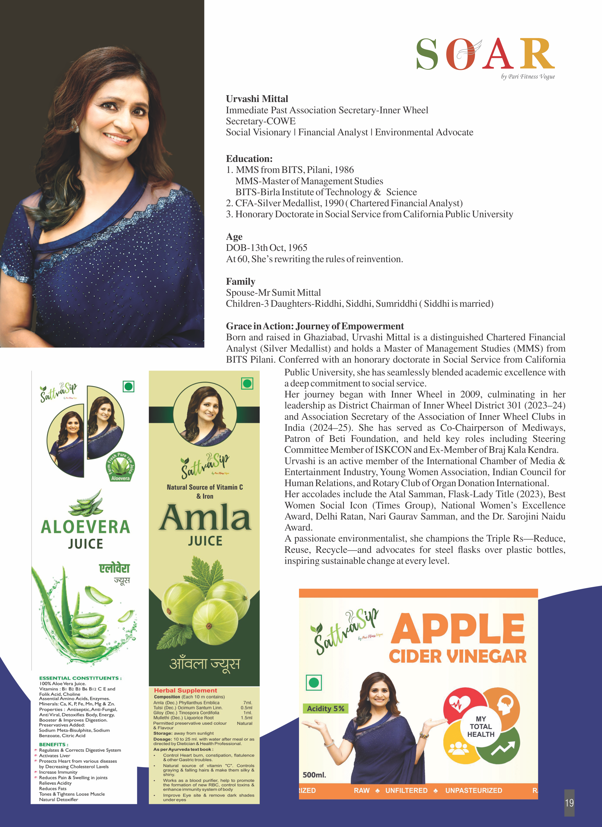 Page 17 - SOAR – Top 25 Leading Women Print Magazine / PDF