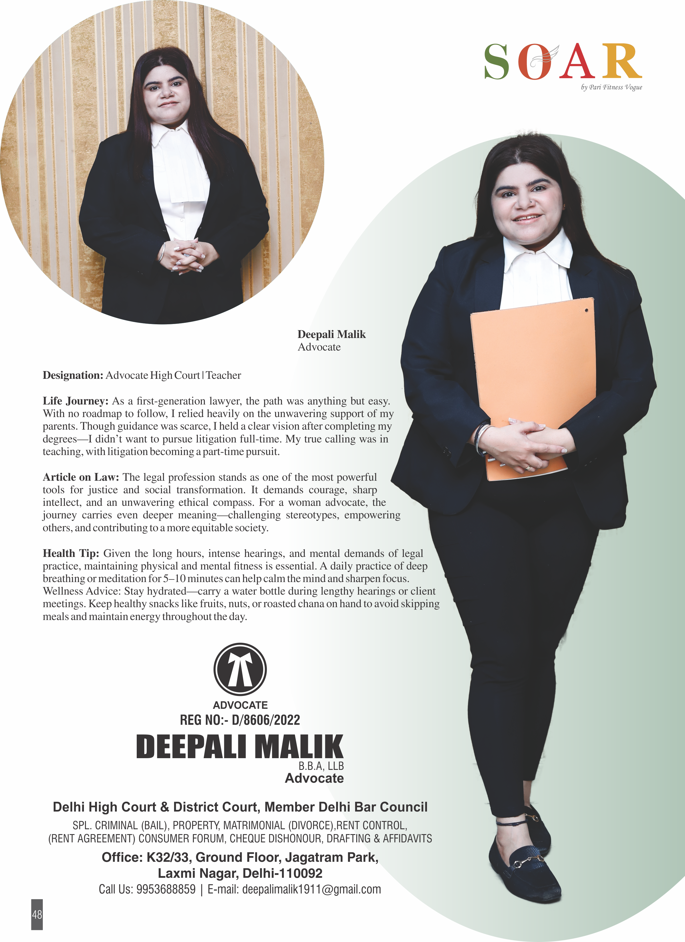 Page 26 - SOAR – Top 25 Leading Women Print Magazine / PDF