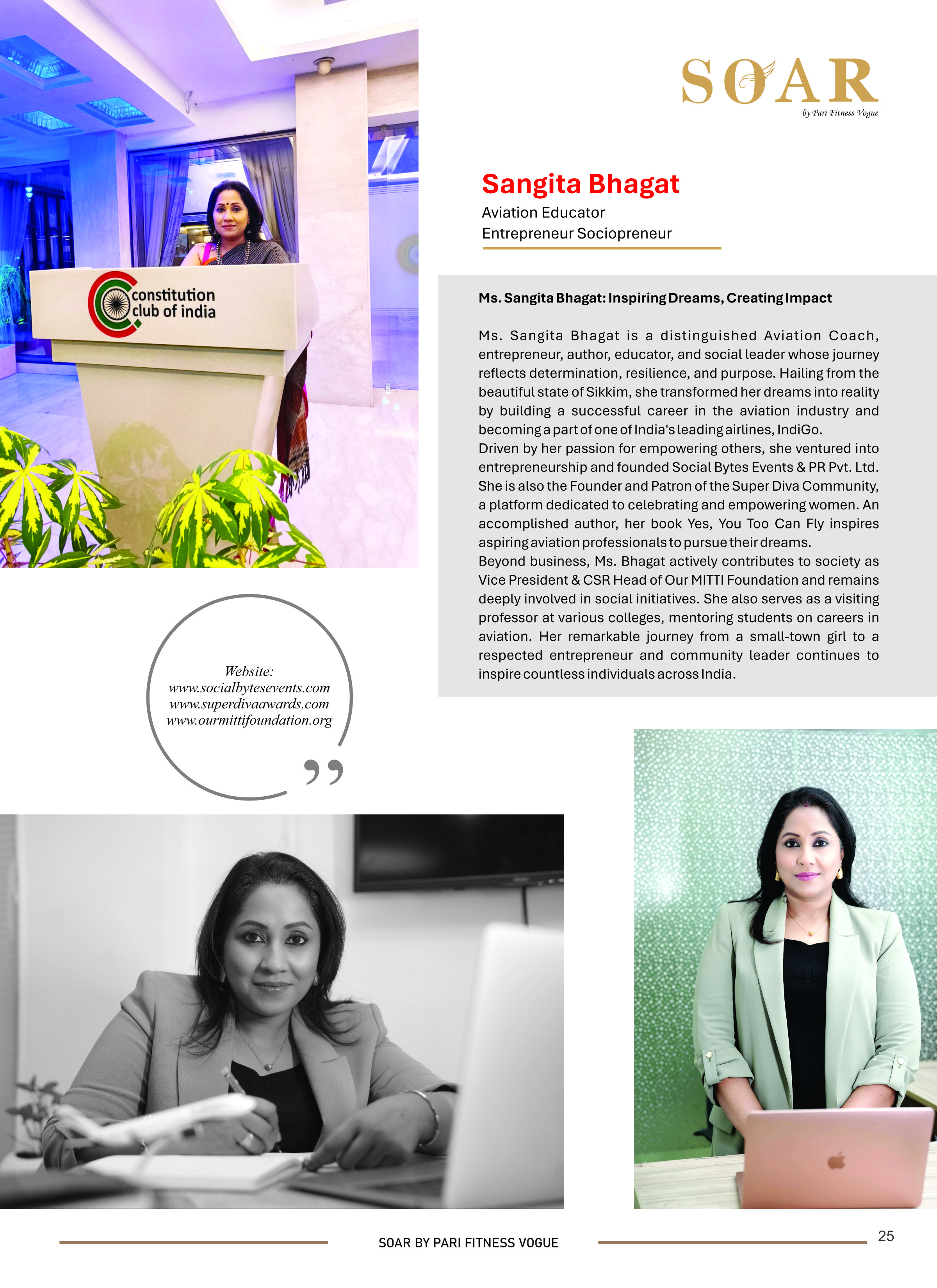 Page 23 - SOAR – Top 25 Leading Women Print Magazine / PDF Edition 2
