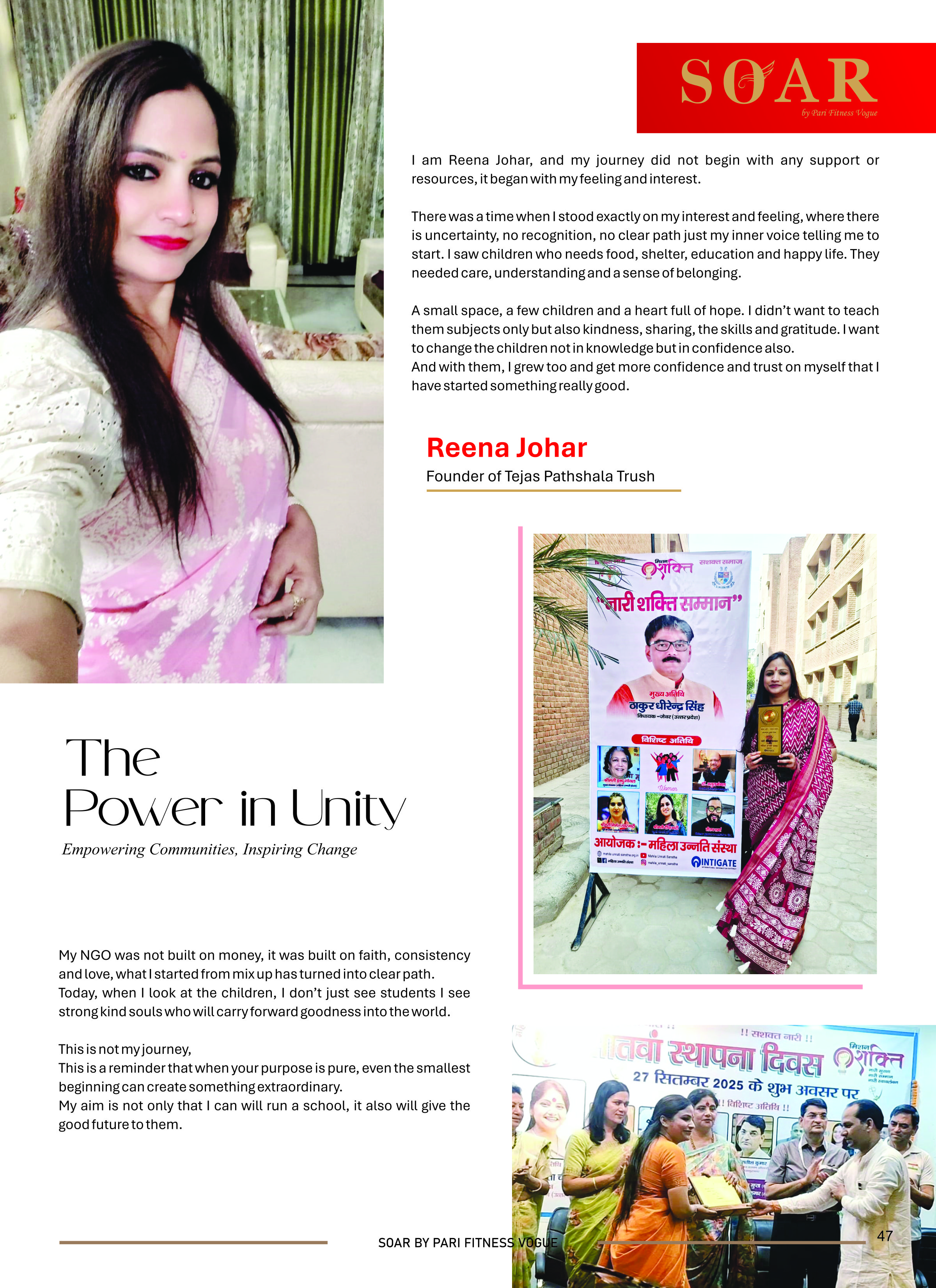 Page 48 - SOAR – Top 25 Leading Women Print Magazine / PDF Edition 2